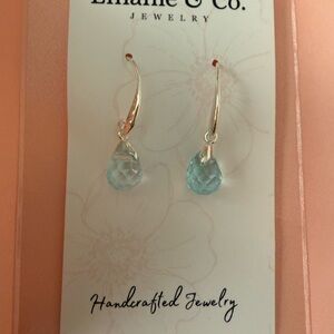 Silver and Blue Earrings